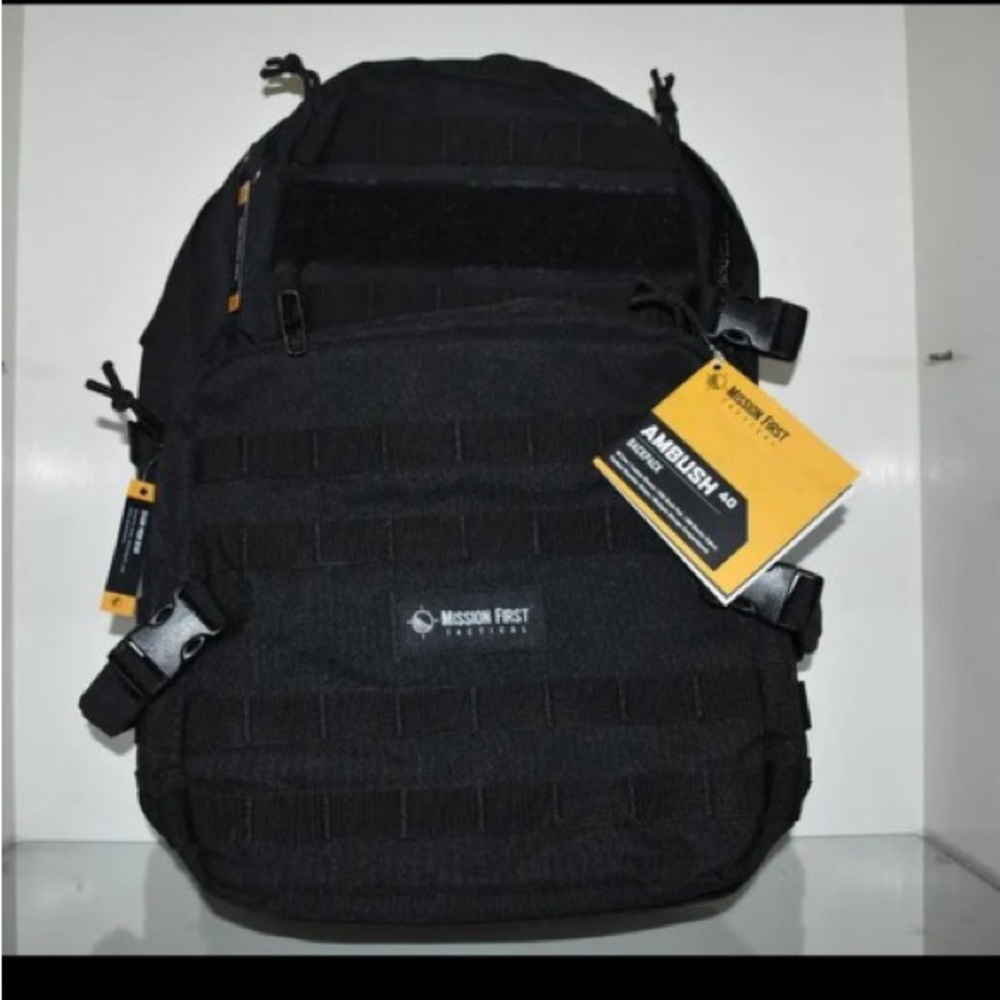 Mission First Tactical Ambush Utility Backpack B1-A5BP-BL Black NWT
